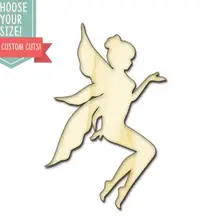 10 сказочных деревянных вырезаний-на заказ Выберите свой размер-Лазерная Резка деревянных художественных принадлежностей Настенный декор свадебный детский DCS0168