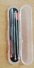 2/3/4/pc pinzas de aguja para acné cuidado de la cara de la espinilla y grano removedor de Comedone acné Extractor de punto negro removedor de cabeza herramienta
