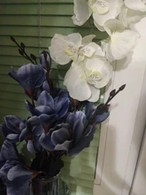 Bouquet Artificial Silk Flowers Magnolia Home-Decoration Wedding Christmas-Party 5-Fork