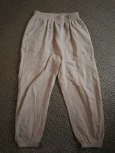 Pantalones bombachos de lino y algodón para mujer, hasta el tobillo Capris largos, con cintura elástica, para primavera y verano, 2021