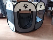 Tienda plegable portátil para perros, gatos y otras mascotas, jaula octogonal, tienda para gatos, corralito, perrera para perros, fácil de usar, cerca, casa para perros grandes al aire libre