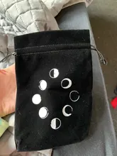 Bolsa de almacenamiento de Tarot de terciopelo de 13x18CM, bolsa con cordones para bordar cartas y juegos de mesa, recipiente para tarjetas