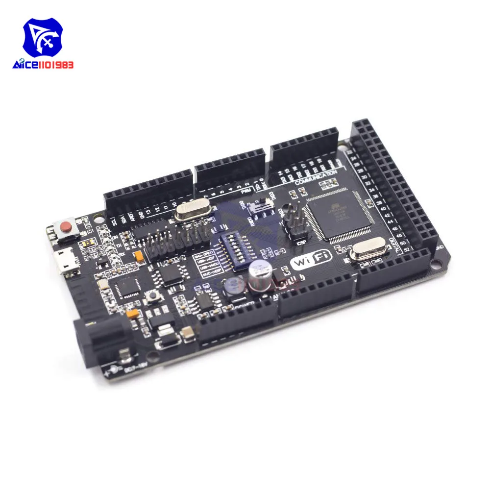 Mega2560 WiFi R3 ATmega2560 ESP8266 32 Мб памяти Micro USB к ttl ...