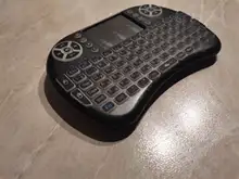 Air-Mouse Touchpad Tv-Box Remote-Control Russian Backlit I8 Mini Wireless-Keyboard Android