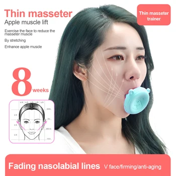 

2020 New Face Slimming Tool Face Lift Skin Firming V Shape Exerciser Instrument Cute Portable Anti Wrinkle Mouth Exercise Tools