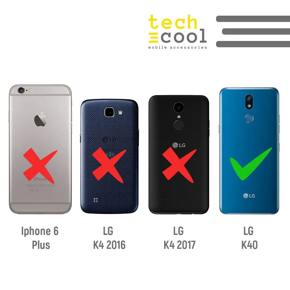 FunnyTech®Силиконовый чехол для LG K40 L текстура мраморный синий