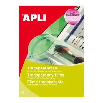 

Transparencies without band application 01062 - 100 sheets a4 - lamina polyester high strength-thickness 100 microns-For