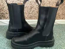 Botines Chelsea de lujo para mujer, botas gruesas con plataforma y tacón grueso, de diseñador de marca, para invierno, nuevos