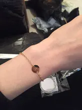 Pulseras con letra inicial del alfabeto para mujer, cadena de acero inoxidable ajustable, joyería de nombre, regalo de nacimiento, Color dorado, 26