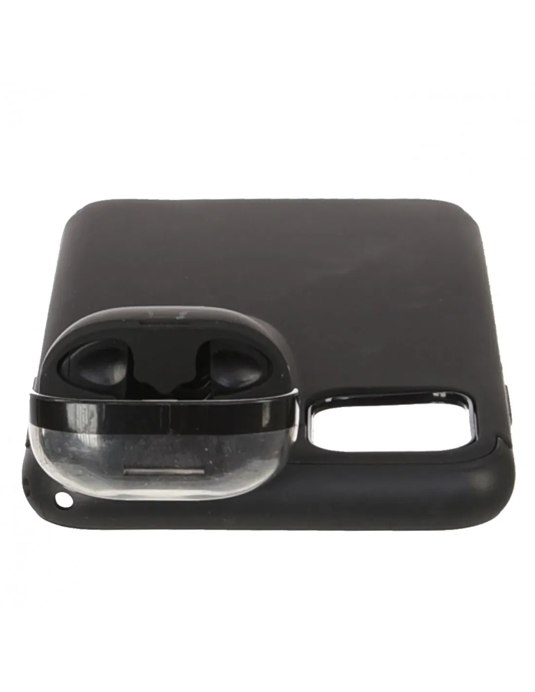 Black headphone Holder case for iPhone 11 Pro Max