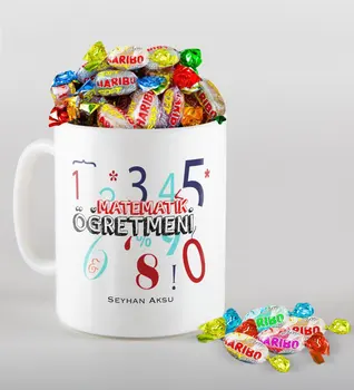 

Personalized Math Teacher Mug and Haribo Candy Gift Set-4