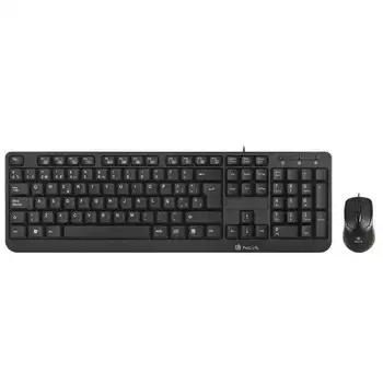 

Keyboard & Mouse ngs cocoa kit - 12 keys multimedia-optical sensor 1000dpi - plug and play-usb cable