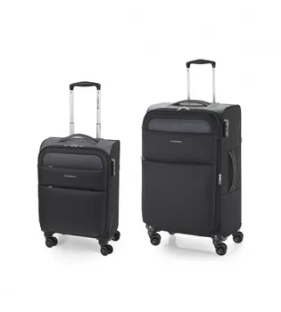 

Set 2 Suitcases Cabin-Medium Soft 4R Gabol Cloud Black