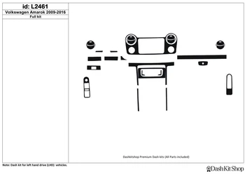

Interior lining for Volkswagen Amarok 2009-2016. Set L2461.
