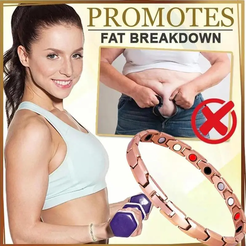 Magnetic Bracelet Lymph Drainage Therapeutic Detox Women Men Retro Creative Bracelet Health Care Fat Burning Slimming
