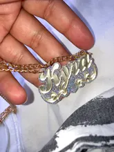 Collares personalizados con Nombre del bebé para niños y mujeres, placas con nombre personalizadas, acrílico, corte láser, joyería