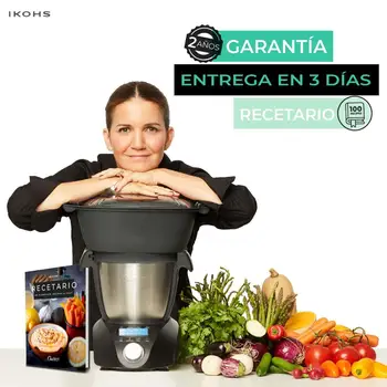 

Food Processor Multifunction ChefBOT Compact STEAM PRO IKOHS 10 speed style Thermomix 100 1000W Timer up 120 ° and steamer food recipes