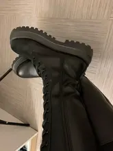 Botas hasta la rodilla de piel sintética con plataforma gruesa para Mujer, botines largos con cordones, con cremallera, estilo Punk, Chelsea, 2020