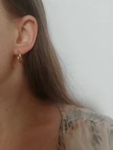 WANTME-Plata de Ley 925 auténtica de estilo minimalista para mujer, hebilla de oreja redonda Bohemia, Punk, Unisex, Rock, accesorios de joyería, pendientes