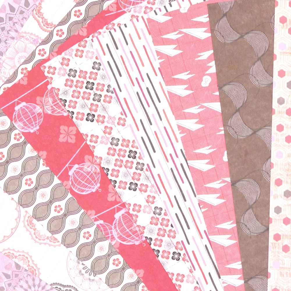 창의적인 패스 스크랩북 종이 디자이너 장식 공예 재료 저널링 배경 종이 접기 팩 산성 없는 A5&A6