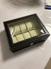 Caja de almacenamiento de reloj de cuero PU para hombre, organizador mecánico con 2/6/10/12 ranuras, expositor de relojes, Cajas de Regalo de joyería