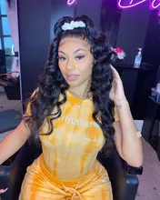 Tinashe-Peluca de cabello humano ondulado con encaje Frontal, peluca de cabello humano brasileño con cierre de 4x4 6x6, densidad del 250, 28 y 30 pulgadas