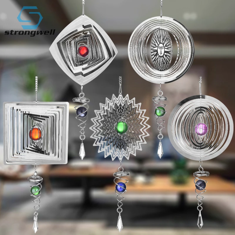 Strongwell зеркальный хрустальный шар из нержавеющей стали стерео вращающийся