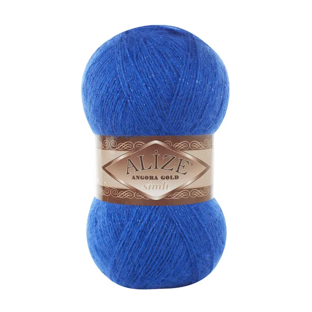 Alize Angora Gold Simli, Silvery, Knitting, Acrylic Yarn, Wool, Sweater Yarn, Crochet Yarn, Winter Yarn,n, Light Yarn, Lace 141