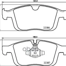 P86026_колодки Дисковые Передние! Volvo Xc60 2.0/2.4d 08 Brembo P86026 Brembo арт. P86026
