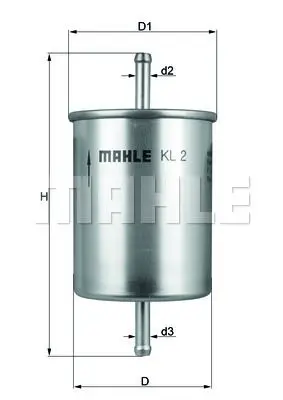 Фильтр топливный Audi A4/A6,VW Golf/Passat 1.6-2.8i 88 MAHLE KNE