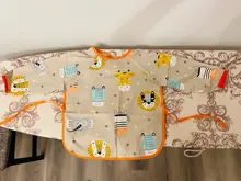 Babero de manga larga para bebés, accesorio de ropa de protección para niños, bufanda para infante, bandana con mangas, babero para bebé a prueba de agua, lavable