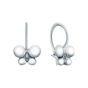 

Silver earrings with cubic zirconia sunlight sample 925