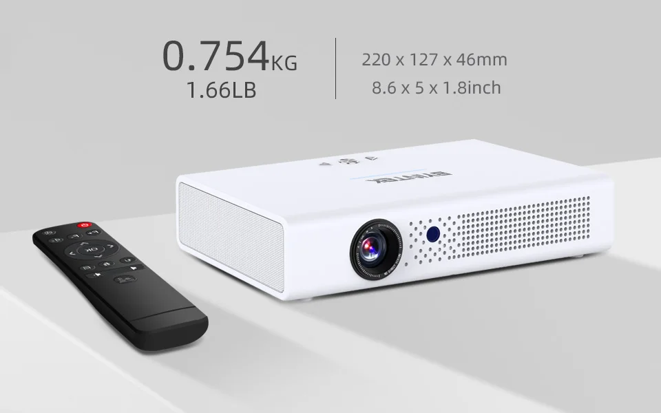 BYINTEK R19 Portable 3D Video Full HD 1080P 4K Smart Wifi Android LED DLP Home Theater Mini Projector for Smartphone