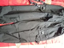 Pantalones Cargo informales para mujer, pantalón holgado de cintura alta, color negro, estilo coreano, con cinta, envío directo