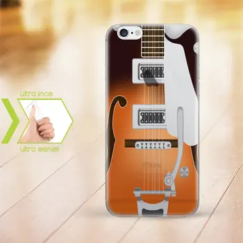 

Personalized iPhone 6-6 Plus Thin Transparent Silicone Phone Cover (Guitar Temalı-3)