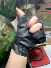 ABU Garcia-guantes de pesca de cuero de alta calidad, cómodos, antideslizantes, para pesca al aire libre, 1 par