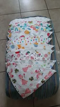 10 pzas/lote 100% de algodón pañuelo triangular para cabeza chico pañuelo chica Babador Bandana babero de bebé