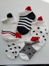 Short Sock Mesh Heart Toddler Girls White Newborn Boy Cotton Cute Lovely Red for Baby