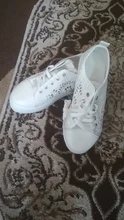 White Shoes Platform Lace Woman Sneakers Canvas Breathable Casual Fashion Summer Cutouts
