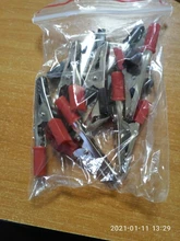 Cable Charging-Clamp Crocodile-Clip Clamp-Length Plastic-Handle Lead-Test Metal Insulated