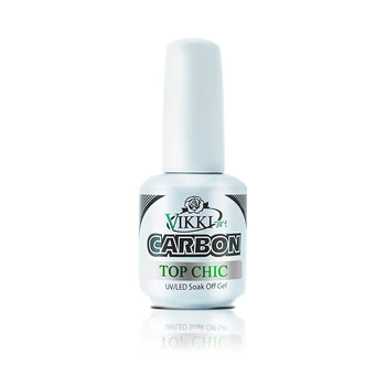

Верхнее покрытие VIKKIART CARBON TOP CHIC 15ml. для геля, гель-лака, акрила без дисперсии TC777