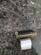 Rack-Accessory Toilet-Paper-Holder Bathroom-Storage Antique Tssue Brass YT-1492B