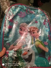 Disney 3 unids/set niños de dibujos animados de las niñas Elsa princesa mochilas lindo niños mochilas de los niños de la escuela bolsa