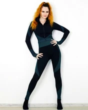 Conjunto de encaje perfecto para mujer, camiseta de manga larga, Sujetador deportivo, mallas elásticas para correr, pantalones de Yoga de entrenamiento de cintura alta