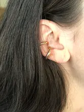 Ear-Cuff Clip-Earrings Wedding-Jewelry Pearls No-Piercing Gold Bohemian Metal Trendy