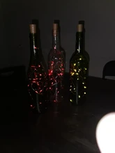 Bottle-Stopper Garland Led-String-Lights Glass-Craft Holiday-Decoration Copper-Wire Fairy