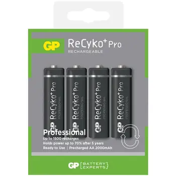 

IC-GP201147 - Blister card 4 x AA rechargeable batteries 2000mAh GP ReCyko ProGP BATTERIES15.5