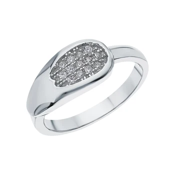 

Silver ring with cubic zirconia sunlight sample 925