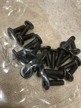 Hex-Drive Screw Furniture-Screws Flat-Head Black M8 M5 M6 Hypotenuse Down-Side 10/20pcs