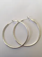 Personalidad hipérbole 925 de plata esterlina Simple liso círculo Pendientes para mujeres de plata de ley 2020-de plata-joyería de Pendientes de botón Pendientes